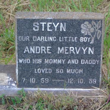 STEYN Andre Mervyn 1959-1959