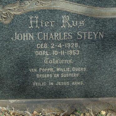 STEYN John Charles 1928-1953