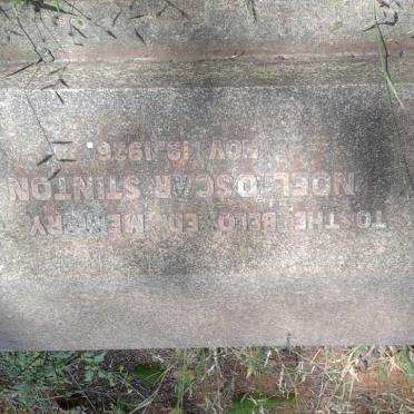 STINTON Noel Oscar -1926