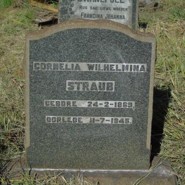 STRAUB Cornelia Wilhelmina 1869-1945