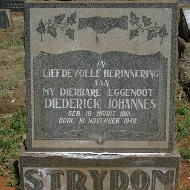 STRYDOM Diederick Johannes 1901-1949