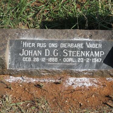 STEENKAMP Johan D.G. 1888-1947