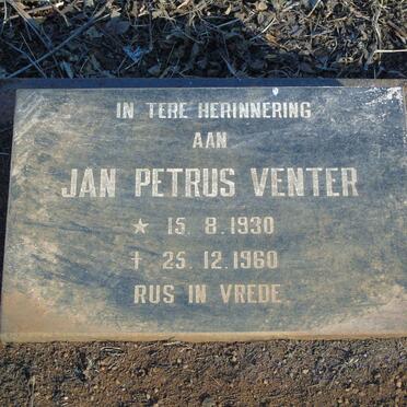 VENTER Jan Petrus 1930-1960