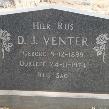 VENTER D.J. 1899-1974