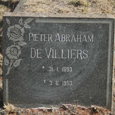 VILLIERS Pieter Abraham, de 1893-1953