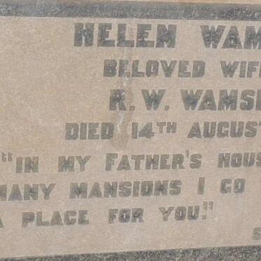 WAMSLEY Helen -1945