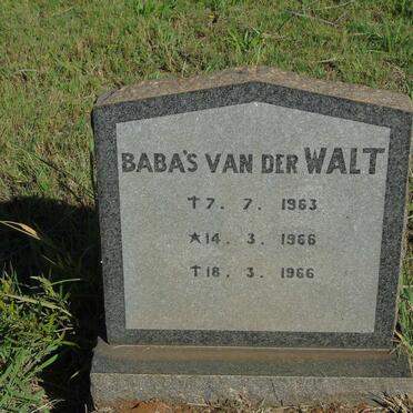 WALT, van der -1963 :: VAN DER WALT 1966-1966