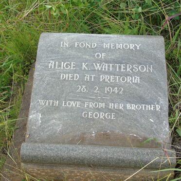 WATTERSON Alice K. -1942