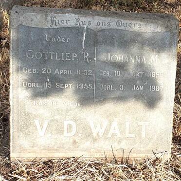 WALT Gottliep R., v.d. 1892-1955 & Johanna M. 1895-1987