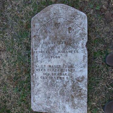 WATSON George Barnwell 1887-1925