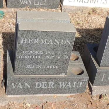 WALT Hermanus, van der 1915-1997