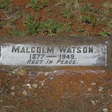 WATSON Malcolm 1877-1949