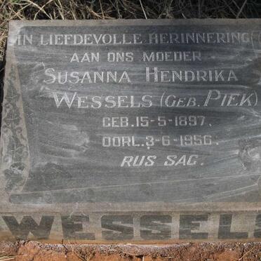 WESSELS Susanna Hendrika nee PIEK 1897-1956