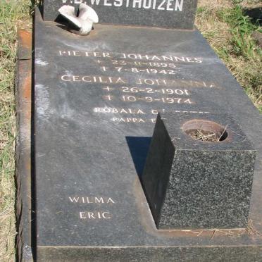 WESTHUIZEN Pieter Johannes, v.d. 1895-1942 &amp; Cecilia Johanna 1901-1974