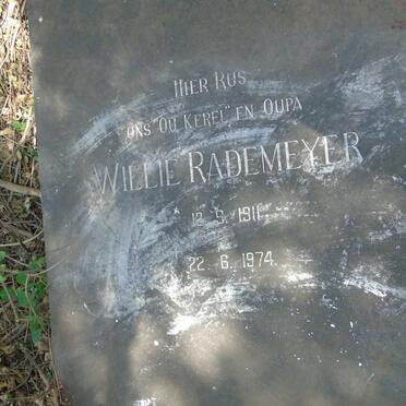 WEIBERLE Maria Elizabeth CILLIERS 1899-1950 :: RADEMEYER Willie 1911-1974 _2