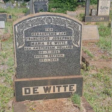 WITTE Franciscus Josephus Maria, de 1868-1940