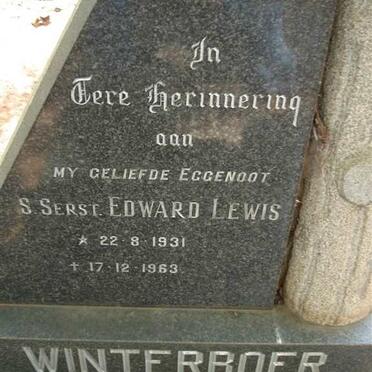 WINTERBOER Edward Lewis 1931-1963