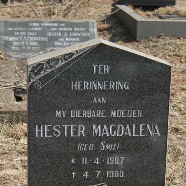 WILLEMSE Hester Magdalena nee SMIT 1907-1980