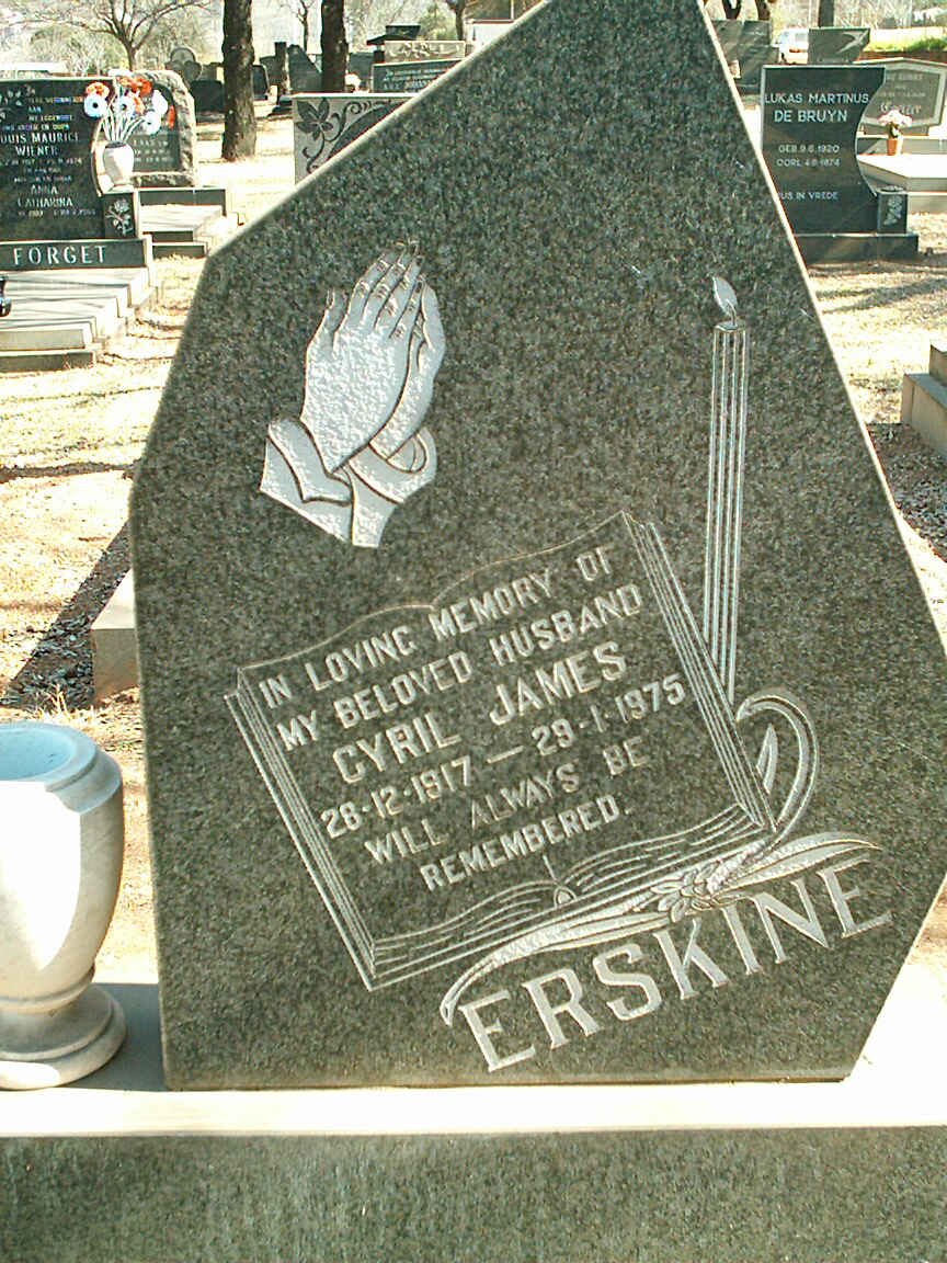 ERSKINE Cyril James 1917-1975