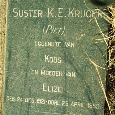 KRUGER K.E. 1921-1959