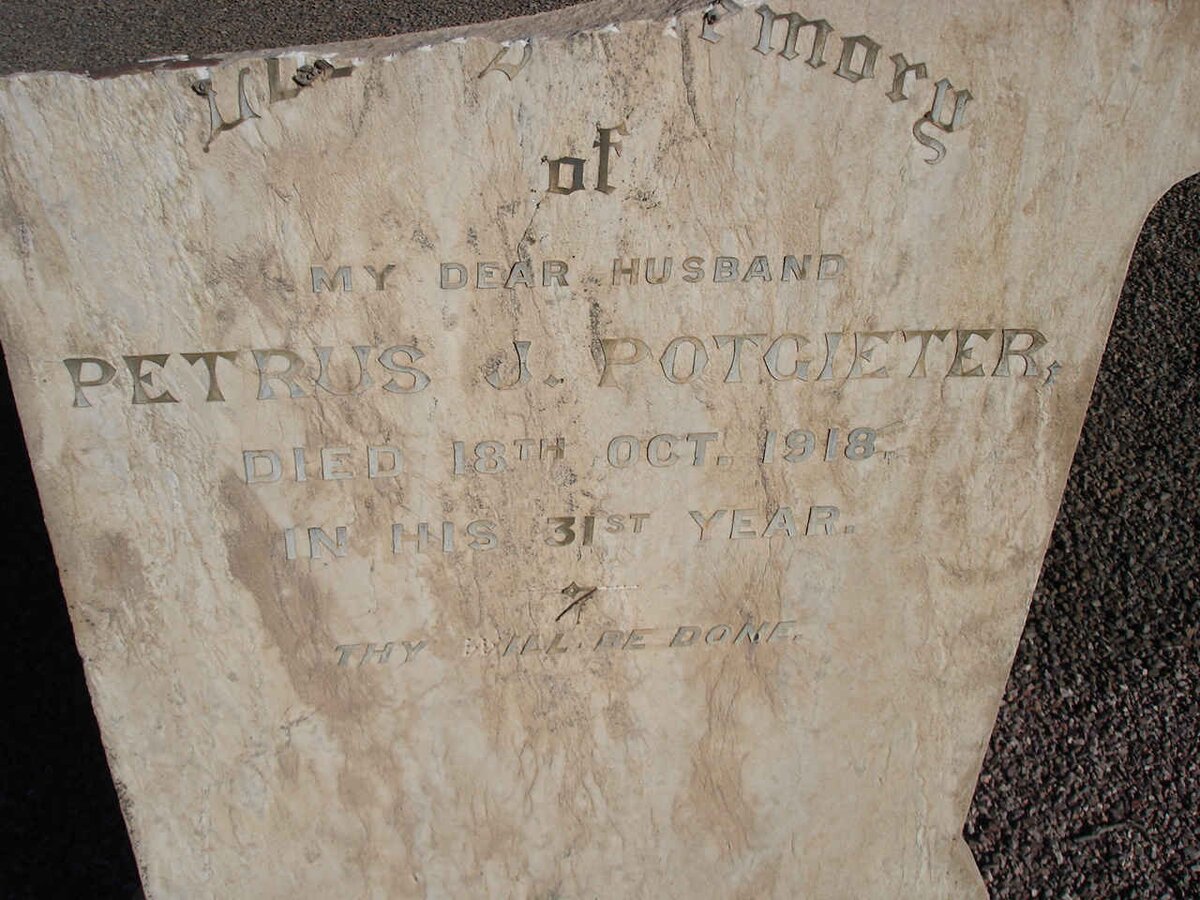 POTGIETER Petrus J. -1918