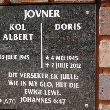 JOVNER Albert 1945- &amp; Doris 1945-2012