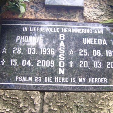 BASSON Phonnie 1936-2009 &amp; Uneeda 1937-2012