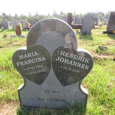 ? Hendrik Johannes 1949- & Maria Francina 1952-2015