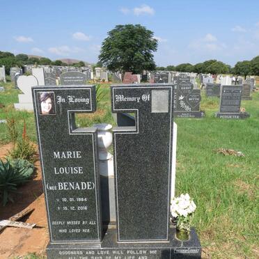 ? Marie Louise nee BENADE 1984-2016