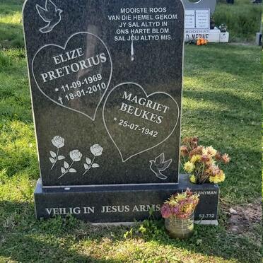 BEUKES Magriet 1942- :: PRETORIUS Elize 1969-2010