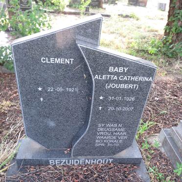 BEZUIDENHOUT Clement 1921- & Aletta Catherina JOUBERT 1926-2007