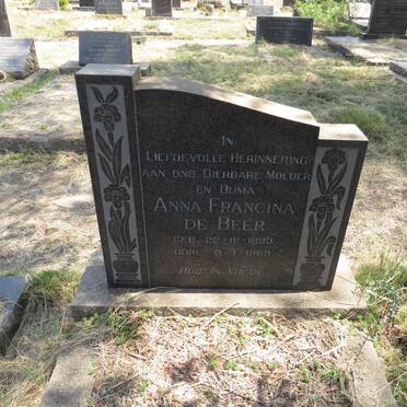 BEER Anna Francina, de 1893-1969