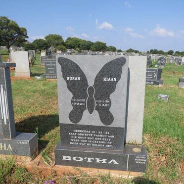 BOTHA Riaan 1964-2021 :: BOTHA Susan 1973-2016