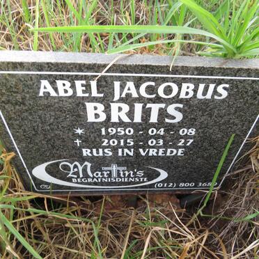 BRITS Abel Jacobus 1950-2015
