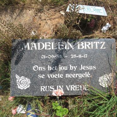 BRITZ Madelein 1984-2017 