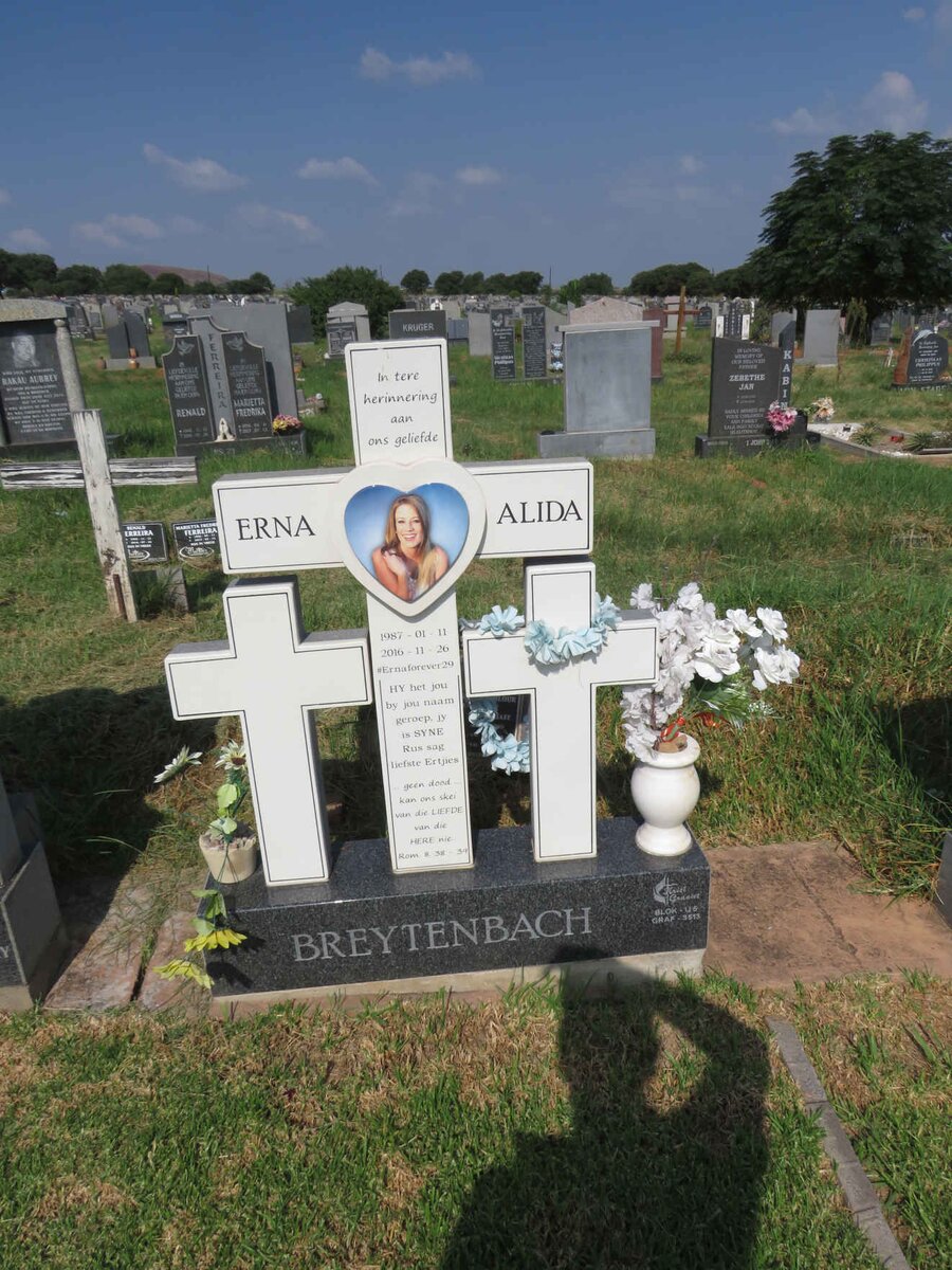 BREYTENBACH Erna Alida 1987-2016