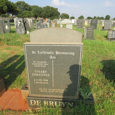 BRUYN Tjaart Johannes, de 1954-2010