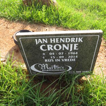 CRONJE Jan Hendrik 1964-2014