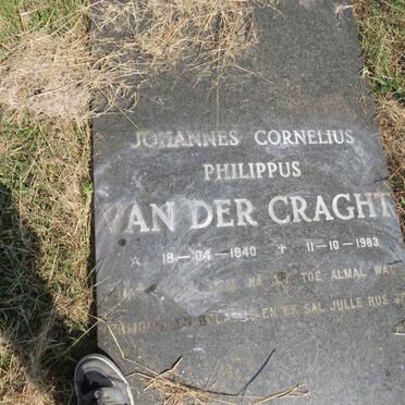 CRAGHT Johannes Cornelius Philippus, van der 1940-1983