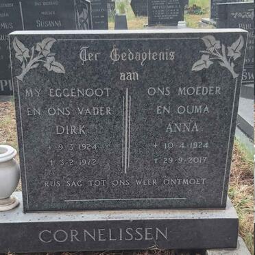 CORNELISSEN Dirk 1924-1972 & Anna 1924-2017