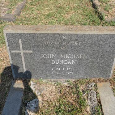 DUNCAN John Michael 1953-1973
