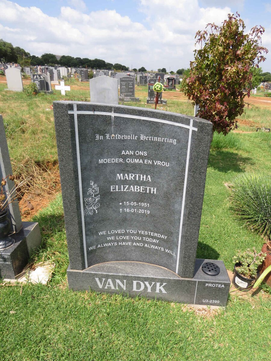 DYK Martha Elizabeth, van 1951-2019