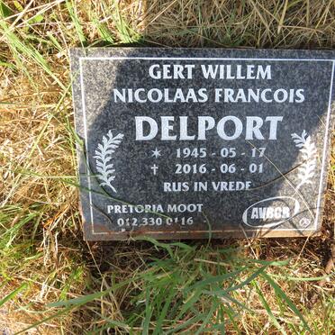 DELPORT Gert Willem Nicolaas Francois 1945-2016 :: DELPORT W.A. 1969-2017 _2