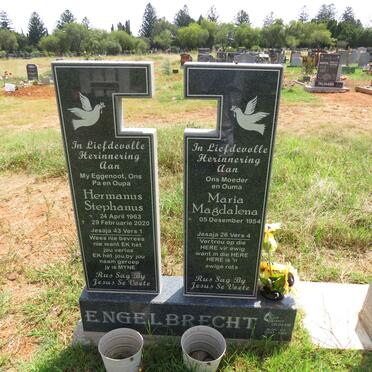 ENGELBRECHT Hermanus Stephanus 1963-2020 & Maria Magdalena 1954- 