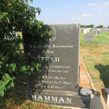 HAMMAN Fred 1962-2014