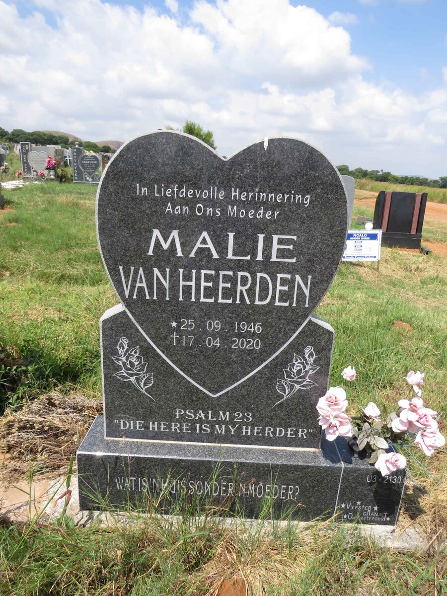 HEERDEN Malie, van 1946-2020