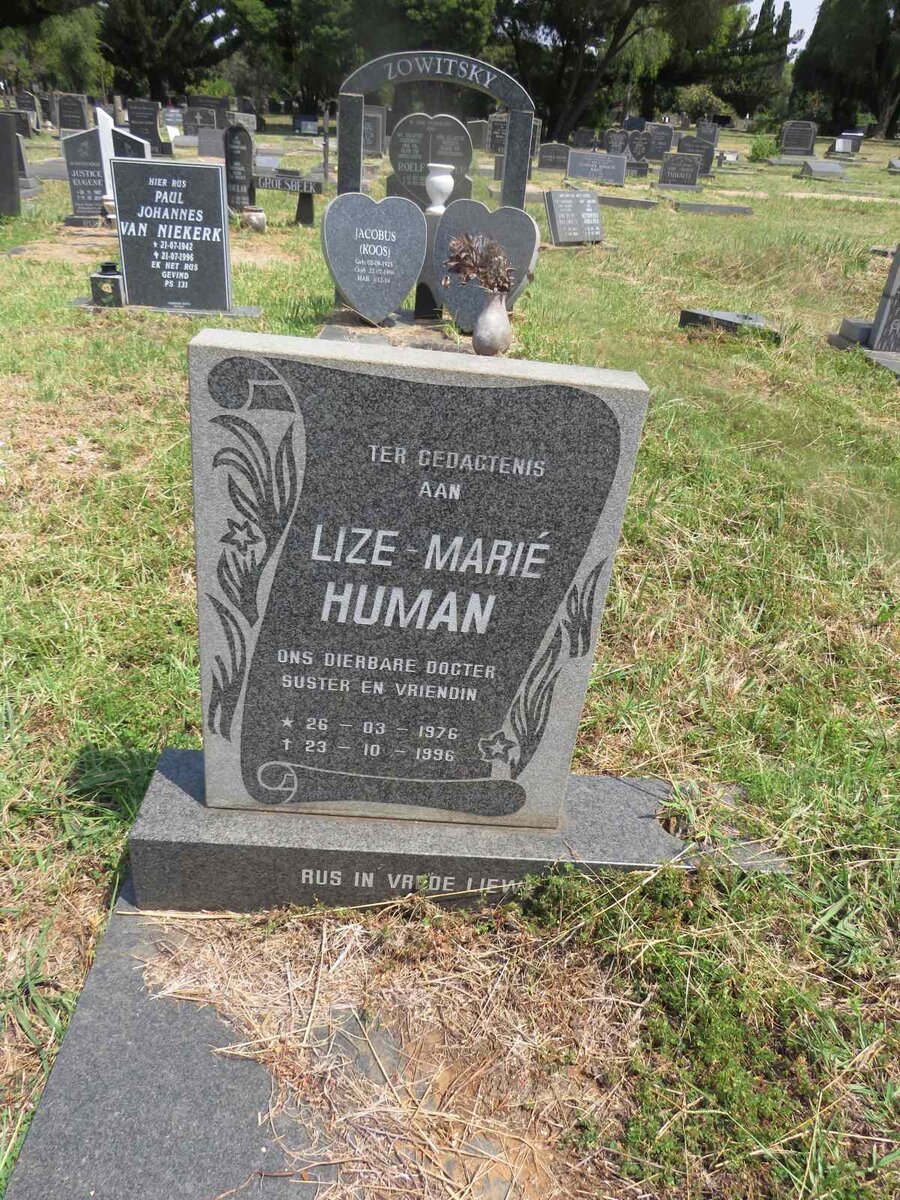 HUMAN Lize-Marie 1976-1996