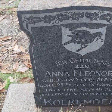 KOEKEMOER Anna Eleonora 1922-1972