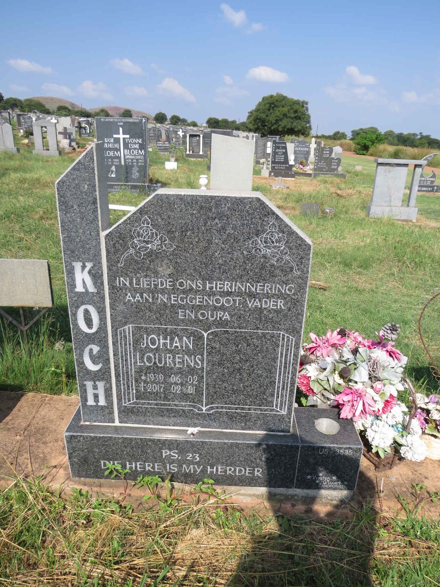 KOCH Johan Lourens 1939-2017