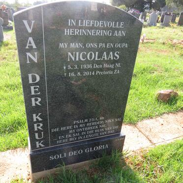 KRUK Nicolaas, van der 1936-2014